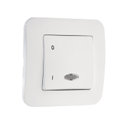 Бойлерно табло Makel скрит монтаж  85х85 мм, 16 A, 1 модул, бяло, скрит монтаж, Lillium Natural - product - 028 ELN4562