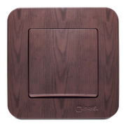 Електрически кръстат ключ Makel скрит монтаж с декоративна рамка  10 A, орех, сх. 7, Lillium Natural - product - 028 ELN5691