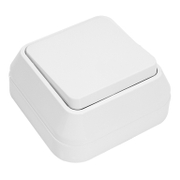 Електрически единичен ключ Makel открит монтаж  10 A, бял, Surface Mounted - product - 028 ELN 065
