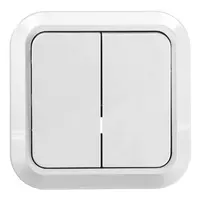 Електрически сериен ключ Makel открит монтаж  10 A, бял, сх. 5, Surface Mounted