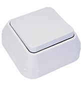 Електрически девиаторен ключ Makel открит монтаж  10 A, бял, сх. 6, Surface Mounted - product - 028 ELN2157