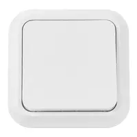 Електрически девиаторен ключ Makel открит монтаж  10 A, бял, сх. 6, Surface Mounted