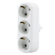 Разклонител електрически Makel без кабел, с щепсел  бял, 3 гнезда, Goliath - product - 028 ELN2858