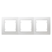 Декоративна рамка Makel за ключове и контакти три модула  бяла, 223х80.5x11.4 мм, Lillium Natural - product - 028 ELN3143