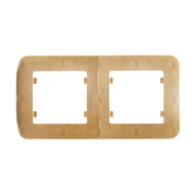 Декоративна рамка Makel за ключове и контакти два модула  светъл дъб, 152х80.5 мм, Lillium Natural - product - 028 ELN3423