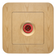 Розетка за кабелна TV Makel скрит монтаж с декоративна рамка  20 IP, светло дърво, Lillium Natural - product - 028 ELN3505