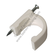 Скоба за монтаж на кабели Monokroussos с пирон  ф 12х25 мм, Едисон - product - 028 ELK 133