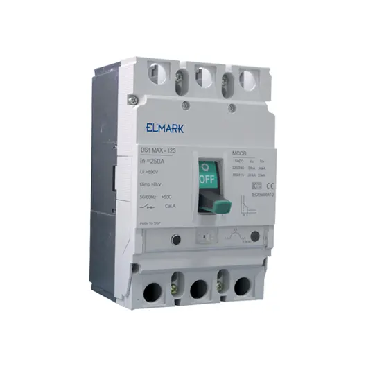 Прекъсвач мощностен Elmark автоматичен тип А-2 регулируем  200 A, 20-50 kA, 3P, 690 V, 160-200 А, DS1-250