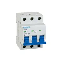 Автоматичен триполюсен прекъсвач Elmark за DIN шина крива C  63 A, 400 V, 6 kA, 3P, C63N/63A