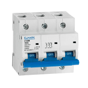 Автоматичен триполюсен прекъсвач Elmark за DIN шина крива C  100 A, 400 V, 10 kA, 3P, C63N/100A - product - 028 EMR1475