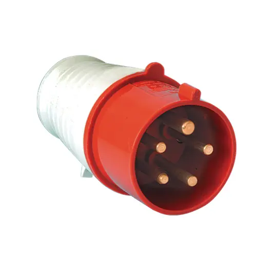 Щепсел промишлен Elmark трифазен мобилен  16 A, 380-400 V, 3P+N+E, червен, HT