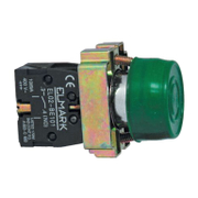Бутонен превключвател Elmark с пружинно връщане противовлажен  6 A, 400 V, 1 NO, зелен, EL-2 BP 31 - product - 028 EMR1884
