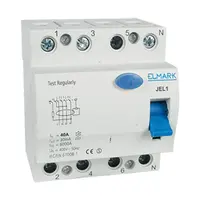 Дефектнотокова защита Elmark 4P тип AC  63 A, 300 mA, 6 kA, JEL 1