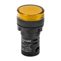 Лампа Elmark сигнална LED моноблок  6 A, 230 V, жълта, AD56D-22-R
