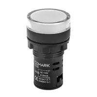 Лампа Elmark сигнална LED моноблок  6 A, 230 V, бяла, AD56D-22-R