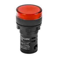 Лампа Elmark сигнална LED моноблок  6 A, 230 V, червена, AD56D-22-R