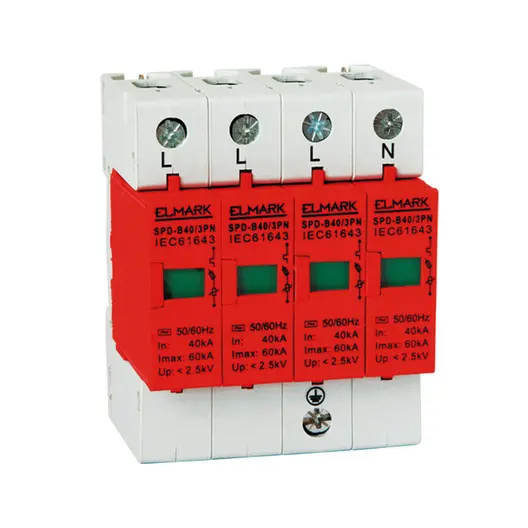 Отводител Elmark катоден  3P+N, 40 kA, 440 V, SPD-B40