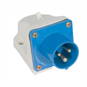 Щепсел промишлен Elmark монофазен стационарен  16 A, 230 V, 2P+Е, син, HT - product - 028 EMR3421