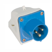 Щепсел промишлен Elmark монофазен стационарен  32 A, 230 V, 2P+Е, син, HT-523 - product - 028 EMR3522