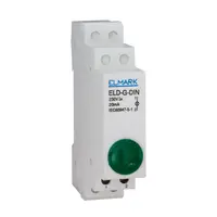 Индикатор Elmark светодиоден за DIN шина  10 A, 230 V, зелен, ELD-G-DIN