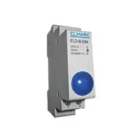 Индикатор Elmark светодиоден за DIN шина  10 A, 230 V, син, ELD-B-DIN