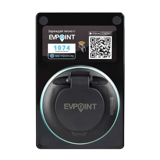 Зарядна станция EVPoint за електромобили  7400 W, 230 V, 32 A, Контакт тип 2 Ж, EV7