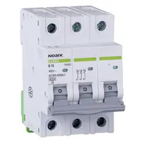 Автоматичен триполюсен прекъсвач Noark за DIN шина крива C  40 A, 400 V, 6 kA, 3P, Ex9BN
