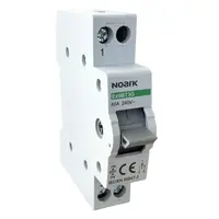 Превключвател Noark модулен еднополюсен  40 A, 1P, 230 V, Ex9BT3G
