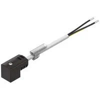 Електрически ъглов щекер с кабел Festo  2.5 м, KMEB-1-24-2.5-LED
