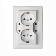 Електрически интериорен контакт Atra четворен скрит монтаж  2x16 + 2x10 A, 20 IP, бял - product - 028 KOD5625