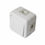 Електрически противовлажен ключ Atra открит монтаж  10 A, бял, сх. 6 - product - 028 KOD5629