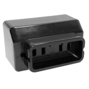 Електрически промишлен контакт Elprom-Elin трифазен открит монтаж  3P+Z, 25 A, 20 IP, черен - product - 028 KOD 116