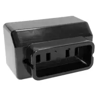 Електрически промишлен контакт Elprom-Elin трифазен открит монтаж  3P+Z, 25 A, 20 IP, черен