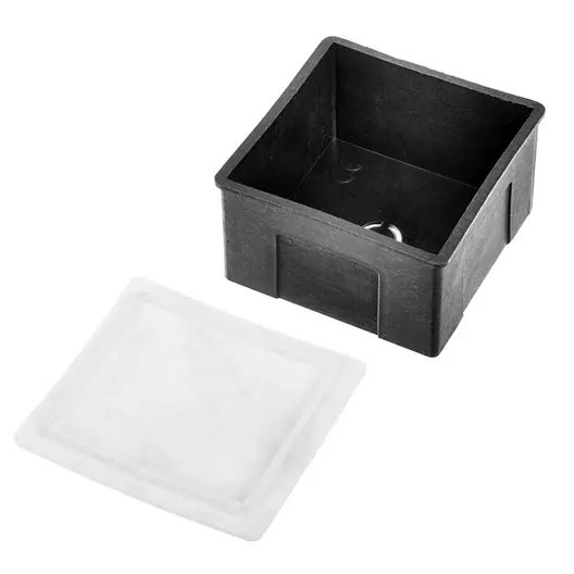 Разклонителна кутия Bulplast PVC квадратна  скрит монтаж, 80х80х49 мм, 20 IP