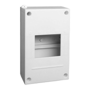 Табло електроразпределително Meloplam апартаментно за открит монтаж  140x65x65 мм, 20 IP, бяло, 4 модула - product - 028 KOD 235