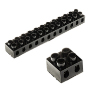 Лустер клема Technil двойка бакелит  4 мм2, черен - product - 028 KOD 321