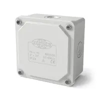 Разклонителна кутия JV Electric PVC, противовлажна  открит монтаж, 85x85x50 мм, 54 IP, бяла