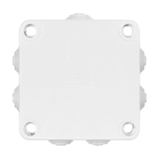 Разклонителна кутия Courbi PVC, противовлажна  открит монтаж, 105х105х50 мм, 55 IP, бяла - product - 028 KOD 950