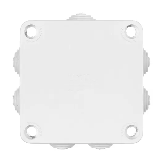 Разклонителна кутия Courbi PVC, противовлажна  открит монтаж, 105х105х50 мм, 55 IP, бяла
