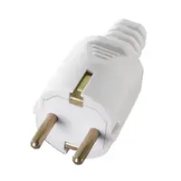 Щепсел монофазен Todi шуко гумен  16 A, 250 V, бял