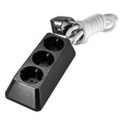 Разклонител електрически Todi с кабел  5 м, 3x1.5 мм2, ШВПС-В / H05VV-F, черен, 3 гнезда - product - 028 KOD2017