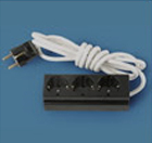 Разклонител електрически Todi с кабел с 3 гнезда  10 м, 3x1.5 мм2, ШВПС-В / H05VV-F, черен, 3 гнезда - product - 028 KOD2173