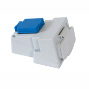 Електрически промишлен контакт Atra трифазен открит монтаж  25+16 A, 44 IP, сив - product - 028 KOD3456