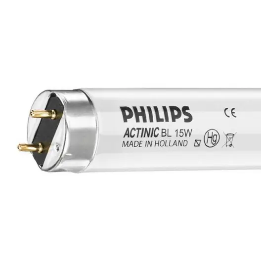 Луминесцентна пура Philips тръбна UV за инсектициди  15 W, 444.5 мм, 230 V, Actinic BL