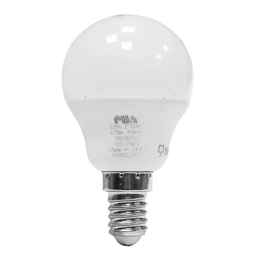 LED крушка Pila E14 топло бяла  5.5 W, 2700 K, 230 V