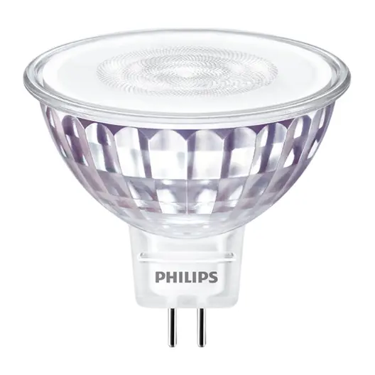 LED крушка Philips Gx5.3 топло бяла  5.8 W, 3000 K, 12 V, Master Value MR16