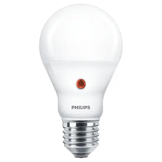 LED крушка Philips E27 неутрално бяла със сензор  6.5 W, 4000 K, 230 V, LED D2D