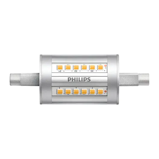 LED крушка Philips за прожектор неутрално бяла  7.5 W, 78 мм, 4000 K, 230 V, CorePro LED linear MV