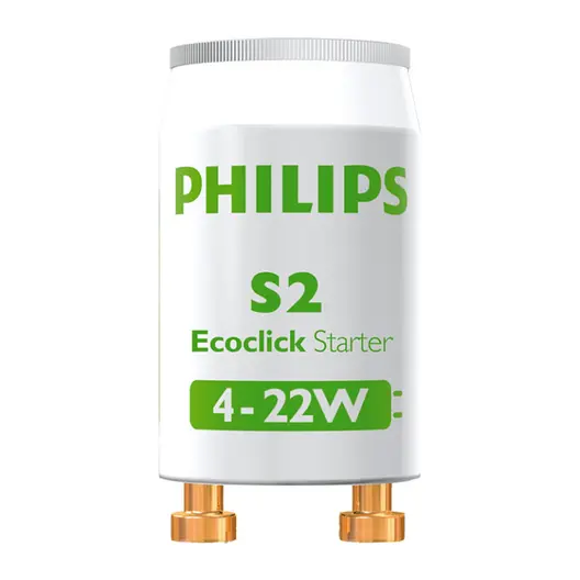 Стартер Philips за луминесцентна лампа  4-22 W, 230 AC V, 20 IP, S2 Ecoclick