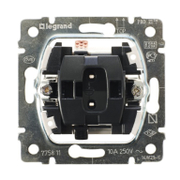 Ключ за стълбищно осветление Legrand скрит монтаж с монтажна рамка  10 A, бял, Galea - product - 028 LGR4078